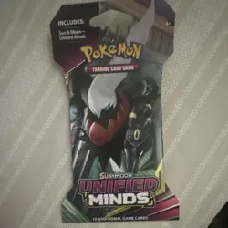 Pokemon TCG Sun & Moon Unified Minds Booster Pack 10 Cards English 2019 - Image 1