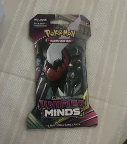 Pokemon TCG Sun & Moon Unified Minds Booster Pack 10 Cards English 2019 - Image 1