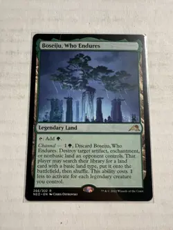 Wizards of the Coast Boseiju Who Endures NEO 266/302 Rare Regular Green EN - Image 1