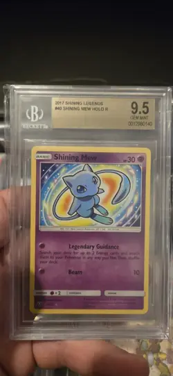 Pokemon TCG Shining Mew Holo Rare Card 40/73 Shining Legends BGS 9.5. GEM MINT - Image 1