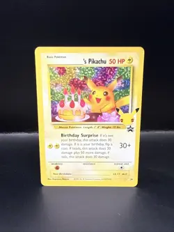 Pokemon TCG Birthday Pikachu Celebrations Classic Collection Promo Card #24 A - Image 2