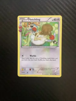 Fletchling RC25/RC32 Radiant Collection Generations Regular Pokemon Card 2016 LP - Image 1