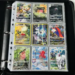 Huge Binder Collection Lot of 170+ Pokemon Card Mixed EX SV Holo Full Art Mewtwo - Image 1