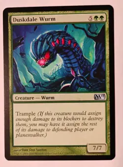 Duskdale Wurm MTG, Magic 2011 (M11), LP - Image 1
