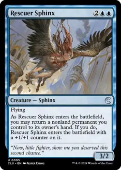 Rescuer Sphinx - Light Play MTG Ravnica: Clue Edition - Image 1