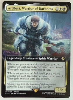 Ardbert, Warrior of Darkness (Extended Art): MTG Final Fantasy NM - Image 1