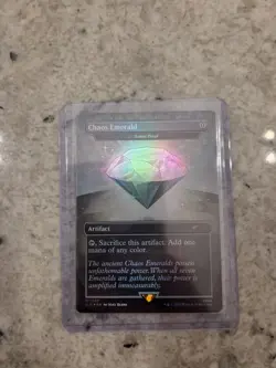 Chaos Emerald (7037) White Foil - Lotus Petal - Sonic Secret Lair - Magic MTG NM - Image 3