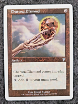 Magic The Gathering Charcoal Diamond Seventh Edition MTG NM No play (DS3D1K8) - Image 1