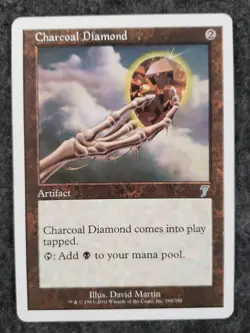 Magic The Gathering Charcoal Diamond Seventh Edition MTG NM No play (DS3D1K8) - Image 3