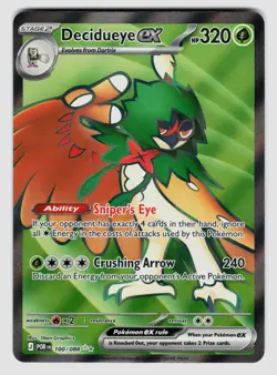 Pokemon Decidueye ex Ultra Rare ME03: Perfect Order 100/088 NM - Image 1