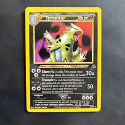 Tyranitar 31/75 Neo Discovery Pokemon Card Rare Near Mint - Image 1