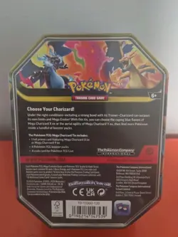 Pokemon TCG Mega Charizard X ex Tin ! New !! Sealed !!! - Image 2