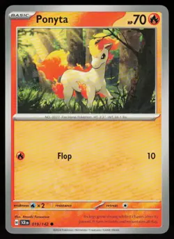 Ponyta 19/142 Common Stellar Crown Pokemon Near Mint - Image 1