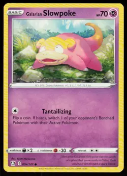 Galarian Slowpoke 054/163 Common Battle Styles Pokemon Near Mint - Image 1