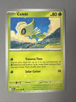 Pokemon TCG * Mega Evolution * 12/132 Celebi Uncommon * FRESH PK - Image 1