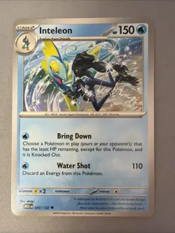 Pokemon TCG * Mega Evolution * 41/132 Inteleon Uncommon * FRESH PK - Image 1