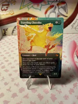 MTG Final Fantasy English Traveling Chocobo Borderless 0406 Non-Foil - Image 1