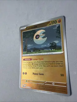 Pokemon TCG * Mega Evolution * 74/132 Lunatone REVERSE HOLO RARE * FRESH PK - Image 2