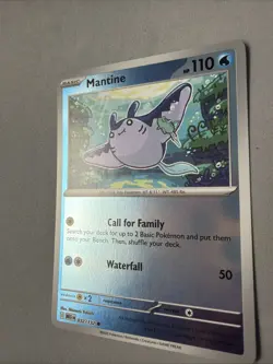 Pokemon TCG * Mega Evolution * 32/132 Mantine REVERSE HOLO COMMON * FRESH PK - Image 2
