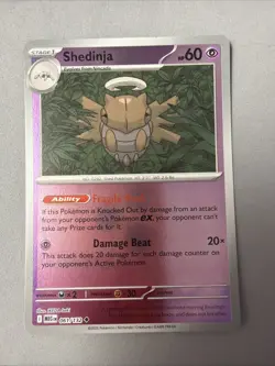 Pokemon TCG * Mega Evolution * 61/132 Shedinja REVERSE HOLO UNCOMMON * FRESH PK - Image 1