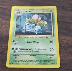 Wizards of the Coast Pokemon TCG Ivysaur 30/102 Base Set Uncommon Unlimited - Image 1
