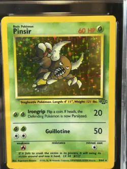 1999 Pokemon Jungle Pinsir Holo #9 AGS 8.5 NM-MT+ WOTC Vintage - Image 2