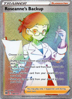 Roseanne's Backup 180/172 Secret Rare Pokemon TCG Brilliant Stars NM/VLP - Image 1