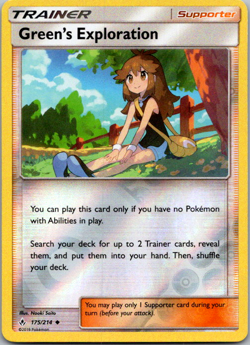2019 Pokemon Unbroken Bonds Green's Exploration 175/214 Reverse Holo TCG - Image 1