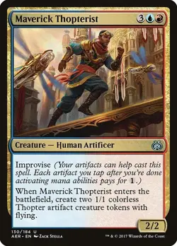 Maverick Thopterist 2x FOIL AER MTG Aether Revolt Uncommon MINT blue red - Image 1