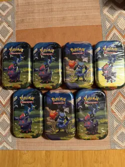 Pokemon TCG - Mega Evolutions - Ascended Heroes Mini Tins x7 - Factory Sealed - Image 1