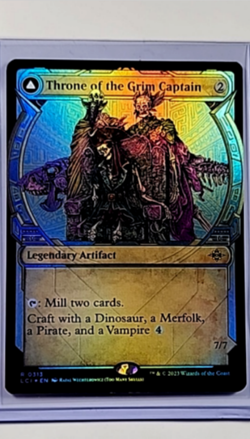 MTG Magic The Gathering LCI Ixalan Showcase Foil 313 Throne of the Grim Captain - Image 1
