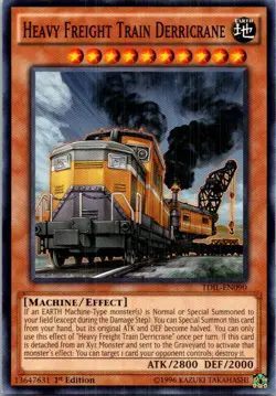 Heavy Freight Train Derricrane #TDIL-EN090 Yugioh 1st Edition Lightly played - Image 1
