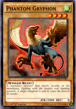 Phantom Gryphon CROS-EN001 Yu-Gi-Oh! TCG LP 1st Edition - Image 1