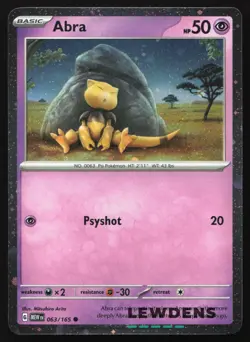 Abra - 063/165 - Cosmos Holo Promo - Scarlet & Violet 151 - Pokemon Card - 1 - Image 1