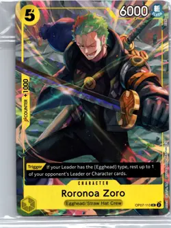 Roronoa Zoro (Illustration Box Vol.3) Foil UC One Piece Promotion Cards OP07-113 - Image 1