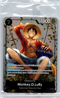 Monkey.D.Luffy (Tin Pack Set Vol. 2) Foil PR One Piece Promotion Cards P-075 NM - Image 1