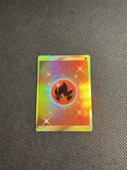 Pokemon TCG Fire Energy (Secret) 167/147 Sm-Burning Shadows Holo MP - Image 3