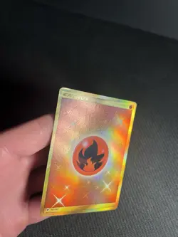 Pokemon TCG Fire Energy (Secret) 167/147 Sm-Burning Shadows Holo MP - Image 4