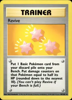 Pokemon Revive 89/102 Base Set 4th Print 1999-2000 Uncommon Near Mint - Image 1