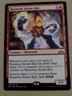 MTG Runaway Steam-Kin GRN 115/259 NM Rare Guilds of Ravnica - Image 1