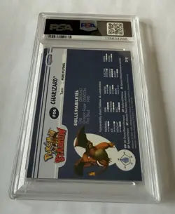 2000-01 Danone Pokemon Stadium Tip Shiny Charizard PSA 8 #2 (POP 29) - Image 3