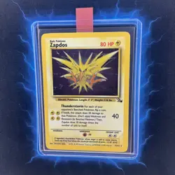 ⭐ Zapdos 15/62 ⭐ Original Holo Rare Fossil Set Pokemon Card WOTC TCG 1999 - Image 1