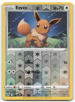 Eevee #130/185 Vivid Voltage Common Reverse Holo - LP - Pokemon Card 4H - Image 1