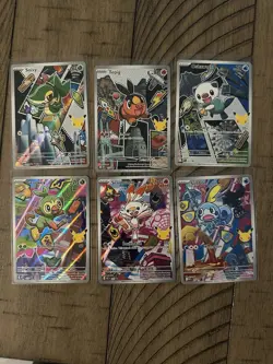 Pokemon TCG First Partner Series 2 Illustration Collection Set Of 6 049-054 NM - Image 1