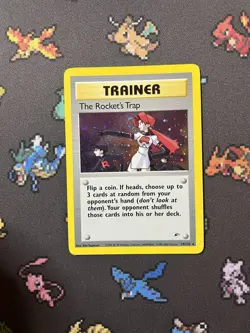 Pokemon The Rocket’s Trap 19/132 Gym Heroes - LP - Image 1