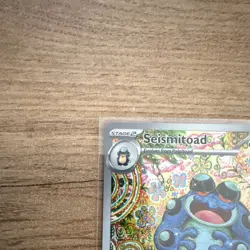 The Pokemon Company Seismitoad 105/086 SV Black Bolt IR Holo Stage 2 HP170 - Image 3