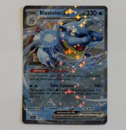 Pokemon Blastoise ex 030/142 Sv07: Stellar Crown Double Rare Holo - Image 1