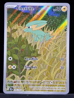 Pokemon TCG Electrike 196/182 Illustration Rare - Destined Rivals Near Mint - Image 1
