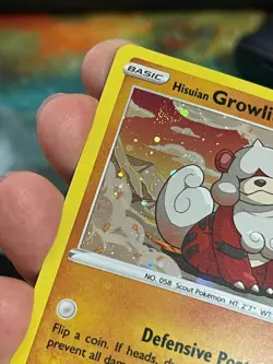 POKEMON HISUIAN GROWLITHE 070/189 COMMON COSMOS HOLO WITH SWIRL ASTRAL RADIANCE - Image 4