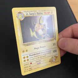 Pokemon TCG Lt. Surge's Raichu Gym Heroes 28/132 Regular Unlimited Rare - Image 3